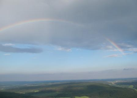 Flug zum Regenbogen